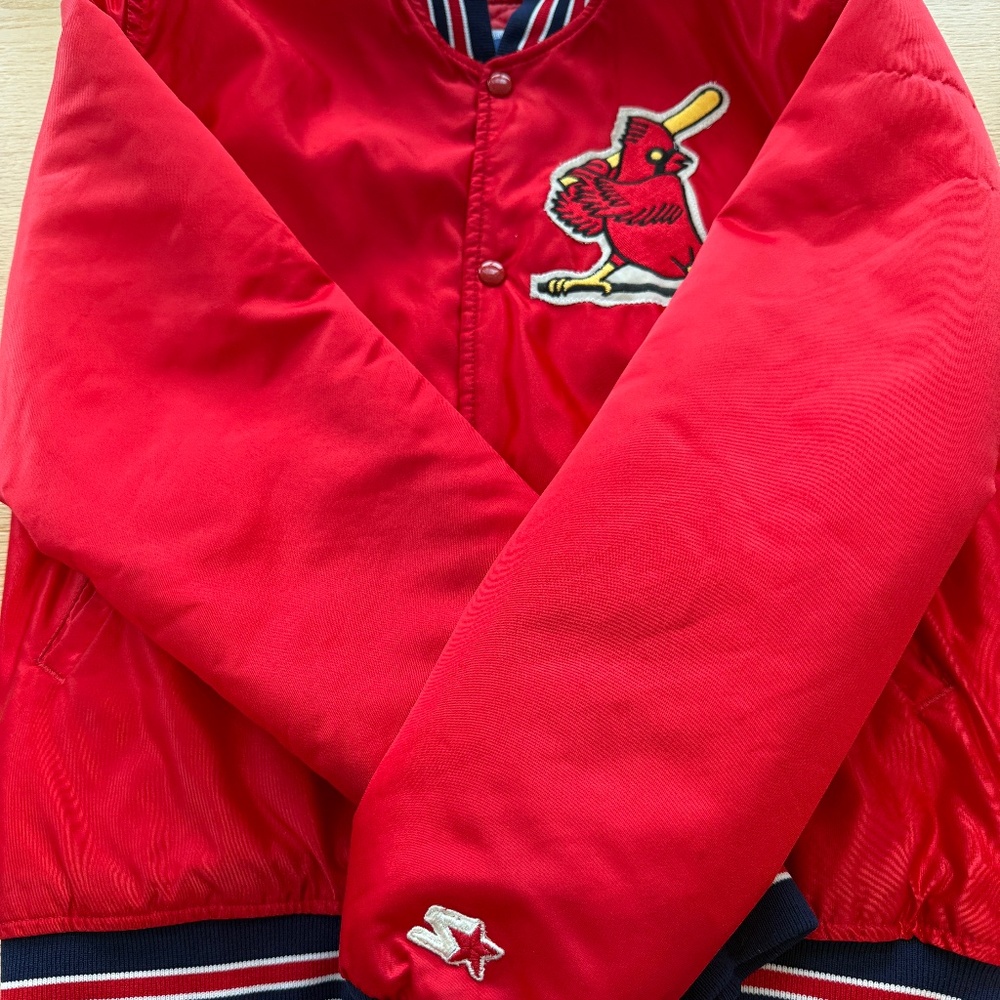 Vintage Starter St. Louis Cardinals Satin Jacket Size Medium